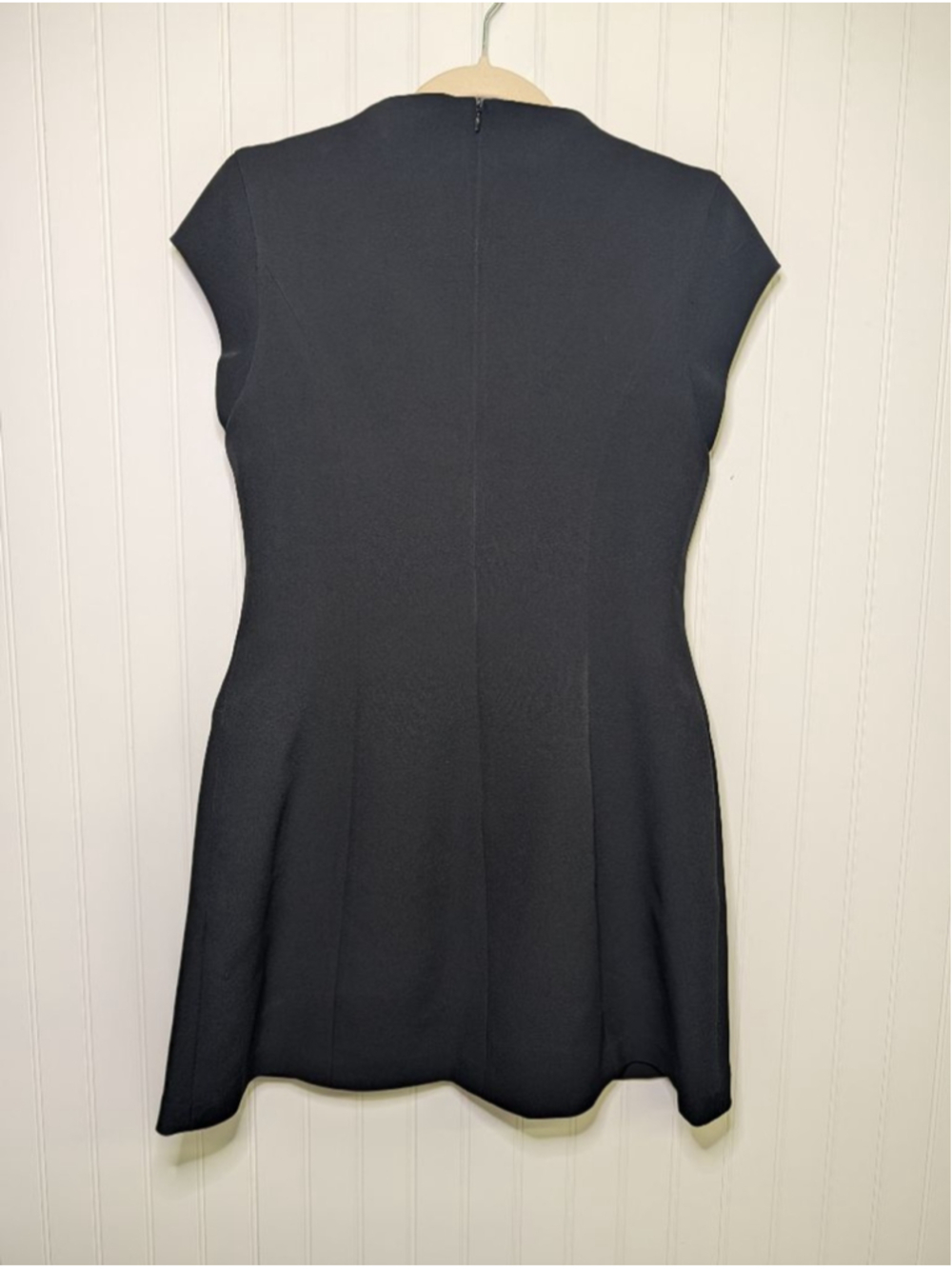 COMMENSE Elegant A-Line Mini Dress Structured Little Black Dress Size Medium - Picture 8 of 8